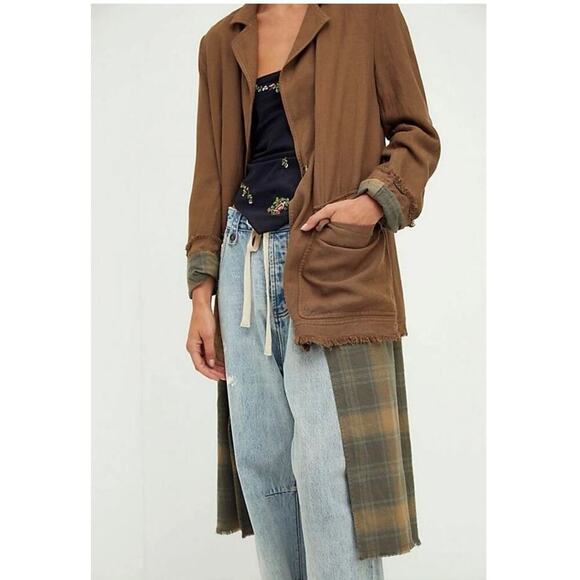 Free people Jax tailored blazer trench size XL - Picture 3 of 10